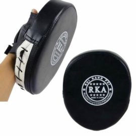 1 Pz Pugilato in pelle Nero Rosso Mitt Training Target Focus Punch Soft Pad Glove MMA Karate Muay Kick Kit Indoor Home Idoneità 6 Dimensioni Square Idoneità Parete Borsa