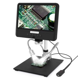 Andonstar AD208S 8.5 Pollici 5X-1200X Microscopio digitale regolabile 1280 * 800 LCD Display Microscopio 1080P Scope saldatura Strumento con due luci di riempimento