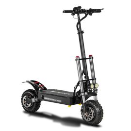 BOYUEDA 28.6AH 60V 5400W Scooter Elettrico Pieghevole a Doppio Motore da 11 Pollici 85 km / h Velocità Massima 110-130 km Gamma di Chilometraggio Carico Massimo 400 kg Monopattino Elettrico