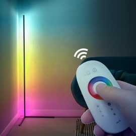 BlitzWolf® BW-FLT1 Pavimento ad angolo lampada con RGB Colorful Effetto luminoso 68 Modalità di luce dinamica RF remoto Controllo progettato per angoli e struttura stabile