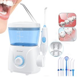 Detergente per denti elettrico da 600 ml Dentale Rondella per filo interdentale con punta a getto per uso domestico 10 impostazioni per acqua Folsser