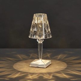 Kartell-Style Crystal Desk lampada USB Touch Sensor Bar Light Decor Restaurant Table lampadas Romantic Nightlight Fixture Bed lampada