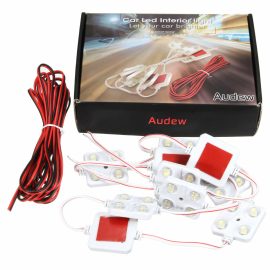Kit Luci Interni Auto 10x4 LED Moduli Led Luce Carico Plafoniere Camion Bianche