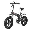 LAOTIE® FT5 20in Fat Tire 48V 10Ah 500W Bicicletta Elettrica Pieghevole Per Ciclomotore 35 Km / h Velocità Massima 80-90 Km Chilometraggio E-Bike