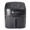 LOSKII KA-001 Friggitrice ad aria 6 in 1 Best Fries Ever Disidratatore con Digital Display Olio Cottura gratuita 6Qt 1800W