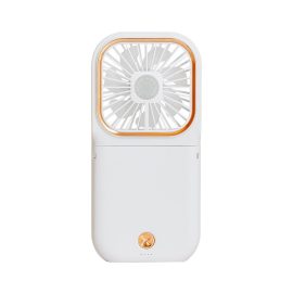Mini ventilatore portatile da 5 W Ricarica USB 5V 3000 mAh Ricaricabile Batteria 3 modalità di velocità Ventola di raffreddamento da tavolo portatile pieghevole con supporto per telefono per ufficio