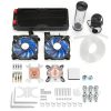 PC Water Cooling Kit 240mm Radiator Pump Reservoir CPU Block Tubi rigidi DIY