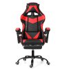 Sedia da corsa ergonomica con schienale alto Sedia da ufficio reclinabile in altezza regolabile Sedia elevabile girevole Sedia da gioco in pelle PU Sedia da scrivania per laptop con poggiapiedi