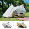 Tende da esterno per campeggio 4 persone campeggio Tenda Tenda impermeabile per famiglie Tenda a piramide di tipo indiano campeggio