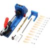 Aggiorna XK-2 Pocket Hole Jig Wood Toggle Clamps with Drilling Bit Hole Puncher Locator Working Carpenter Kit