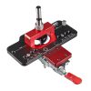 VEIKO Lega di alluminio 35MM Cerniera per foro di perforazione Guida per cerniera Maschera con morsetto per l'installazione della porta dell'armadio per la lavorazione del legno