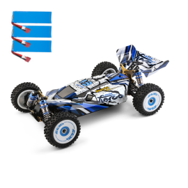 Wltoys 124017 senza spazzola Nuovo motore 4300KV aggiornato 0.7M 19T Diversi 2200mAh Batteria RTR 1/12 2.4G 4WD 70km / h RC Auto Veicoli Modelli di telaio in metallo Solo giocattoli CN V2