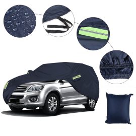 XXL 5.3x2x1.9M 210T Copertura per auto completa impermeabile a un solo strato Protezione solare antipolvere per esterni Pioggia e neve per SUV