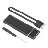 Yesunion M.2 NGFF a USB3.1 Custodia per disco rigido 6 Gbps M.2 SSD Type-C Disco rigido esterno Scatola Supporto disco rigido da 1 TB WSD003