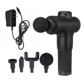 Coupon 3600r/min 6 Speed Muscle Relief Massage Therapy VibrationGun Deep Tissue Electric Massager Percussion Massager Device – EU Black