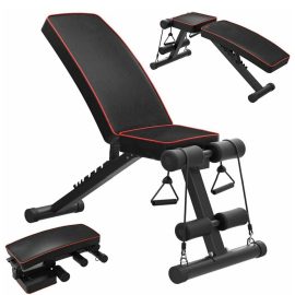 Coupon Adjustable Folding Sit Up Benches Abdominal Muscle Training Machine Utility Home Gym Fitness Equipment