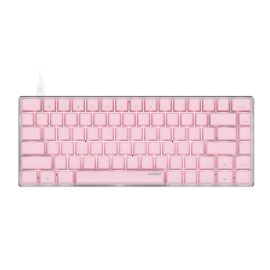Coupon Ajazz AK33 82 Keys Mechanical Keyboard Type-C Wired Mechanical Switch LED White Backlight Pink Gaming Keyboard