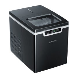 Coupon BlitzHome BH-IM2 Automatic Countertop Ice Maker LED Touch Control 7-15mins Fast Icing Ice Maker with Self-cleaning Function, Bullet-shaped Ice Cubes Design