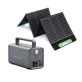 Coupon BlitzWolf® BW-OP2 150W Monocrystalline Solar Panel Charger USB Output + Yoobao EN300WLPD 230Wh 300W 72000mAh Power Station 300W Universal AC Outlet / PD 65W USB-C / 2 * 18W QC3.0 USB-A Output / 2 * DC 5.5 Output