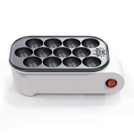 Coupon Electric Takoyaki Grill Pan 12 Hole Home Octopus Meat Ball Maker Plate 220V 500W