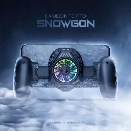 Coupon Gamesir F8 Pro Snowgon Game Controller Cooling Gamepad RGB Light Phone Holder Stand Cooling Grip Fan for IOS Android System Mobile Phone