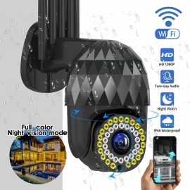 Coupon Guudgo 1080P 39 LED 5 XZOOM Outdoor PTZ IP Black Camera Two Way Audio Wifi Camera Auto Waterproof Night Vision CCTV Video Surveillance