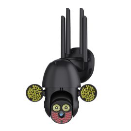 Coupon Guudgo 127 LED 1080P 2MP IP Camera Outdoor 5 Antenna Wireless Wifi Security Waterproof Camera 360° Pan Tilt Zoom IR Two Way Radio CCTV Surveillance