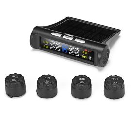 Coupon iMars T240 TPMS Solar Power Tire Pressure Monitor System Universal Tester Wireless LCD Display with 4 External Sensors