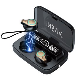 Coupon INSMA M18 TWS bluetooth 5.1 Earphone 9D HiFi Stereo Bass Large Capacity Power Bank CVC8.0 Noise Cancelling Mic IPX7 Waterproof Sport Headphone Heaset