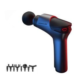 Coupon KONKA F7 Fascia Guns New Streamline Massager 99-levels 8 Heads Adjustable 16mm Deep Tissue Percussion Muscle Massage Guns Breath Light USB Charging Power Display