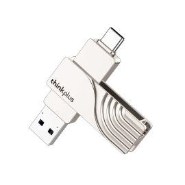Coupon Lenovo ThinkPlus TPCU301 2 In 1 Type-C USB3.0 Flash Drive 32G 64G 128G 360° Rotation Zinc Alloy USB Disk Portable Thumb Drive for Computer Phone