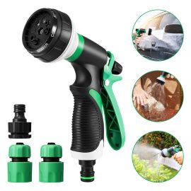 Coupon Multifunctional Graden Hose Spray Nozzle 8 Watering Modes Saving-water Watering Spear with Anti-slip Handle