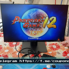Coupon PandoraBox 9 3399 Games 3D Arcade Game Controller 720P HD Fightstick Rocker Joystick Retro Console HDMI VGA USB Output TV PC