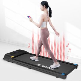 Coupon XMUND® XD-T1 Treadmill Portable Folding Walking Pad 12 Preset Gears LCD Display Remote Control Bluetooth Speaker Home Fitness Equipment
