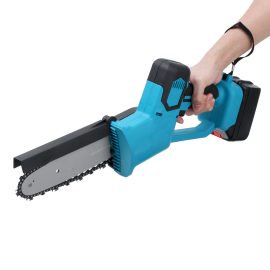 1080W 8 Pollici Sega a catena elettrica senza fili Sega a catena Utensile da taglio per legno da giardino portatile W / Nessuno / 1pc Batteria