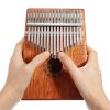 17 tasti legno Kalimba mogano pollice pianoforte dito percussioni giocattoli musicali con accordatura Hammer
