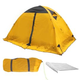 2 persone Ultralight Outdoor campeggio Tenda Palo in alluminio 210T Tessuto in poliestere rivestito PU5000mm Impermeabile Anti-UV Tende da trekking portatili