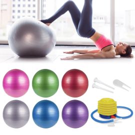 65/75 CM Yoga Palla Pilates Idoneità Palla dell'equilibrio Esercizio di ginnastica per consegne Idoneità Palla in PVC per ostetricia