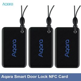 Aqara Smart Door serratura Supporto scheda NFC Aqara Smart Door serratura N100 N200 Serie P100 Controllo app EAL5+ Chip per porta di sicurezza domestica Sistema serratura