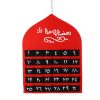 Bambini MDF arabo Ramadan Calendario dell'Avvento 30 tasche Eid Mubarak Decorazioni per la casa fai da te