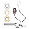 BlitzWolf® BW-SL6 Clip Selfie Ring Light con supporto flessibile per telefono cellulare Scrivania con staffa pigra lampada luce a led per Live Stream Trucco Cucina per ufficio