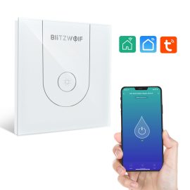 BlitzWolf® BW-SS10 3000W WiFi Smart Water Heater Switch Pannello in vetro tattile Programma orario APP remoto Controllo Controllo vocale Funziona con Amazon Alexa e Google Assistant