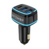 Blitzwolf® BW-SD7 80W Adattatore per caricabatteria da auto PD USB a 3 porte 20W USB-C PD QC4.0 Dual 30W QC3.0 Supporto AFC FCP SCP PPS Ricarica rapida con blu LED