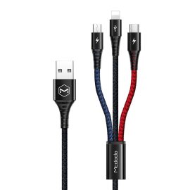 Cavo dati MCDODO 3-IN-1 Cavo di ricarica Carica rapida 1