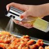 Cucina Olio Bottiglia spray vuota Bottiglia di aceto Olio Bottiglia di aceto per dispensare Condimento Bottiglia di salsa di soia Insalata Bicchiere da cucina per barbecue Olio Spruzzatore