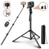ELEGIANT EGS-08 Selfie multifunzionale bastone Supporto per telefono con treppiede telescopico regolabile in altezza da 1