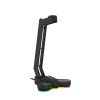 FANTECH AC3001S Cuffia con supporto per cuffie a emissione di luce RGB Gancio Supporto Display Portaoggetti su rack Strumenti Base antiscivolo