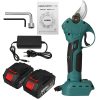 Forbici elettriche a batteria 21V Forbici da potatura Ramo di un albero Potatore Giardino Strumenti W/1 pz 2 pz Batteria