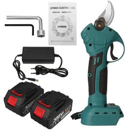 Forbici elettriche a batteria 21V Forbici da potatura Ramo di un albero Potatore Giardino Strumenti W/1 pz 2 pz Batteria