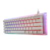 GamaKay K61 Meccanico Tastiera 61 tasti 60 Tastiera sostituibile a caldo Type-C 3.1 USB cablata Base in vetro traslucido Gateron Switch ABS Tastiera da gioco NKRO RGB con tasti a due colori